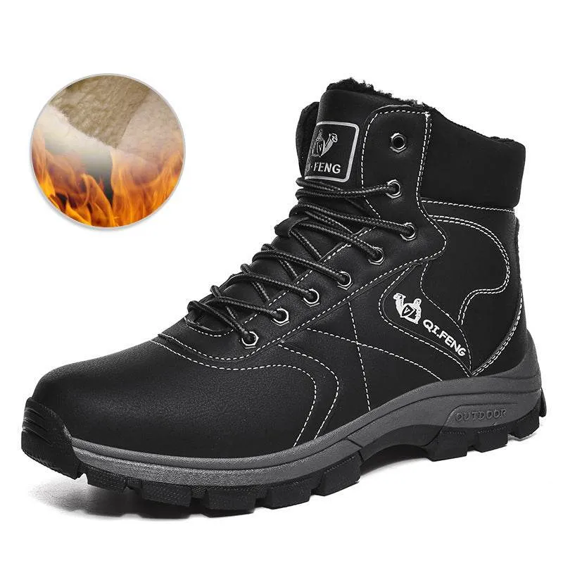 Winter High-top Outdoor Martin Boots Casual Hiking Shoes Men's Cotton Shoes