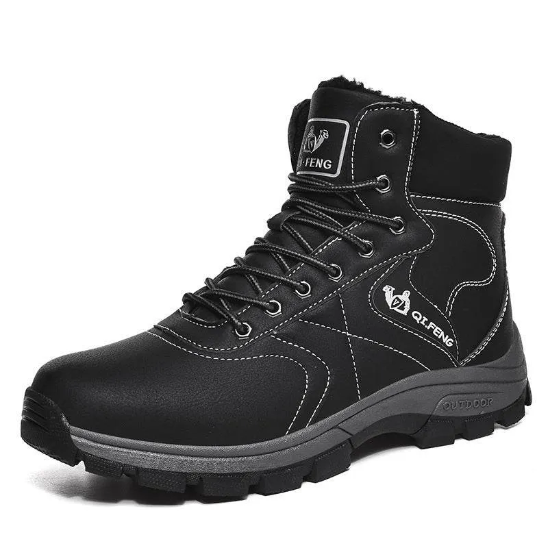 Winter High-top Outdoor Martin Boots Casual Hiking Shoes Men's Cotton Shoes