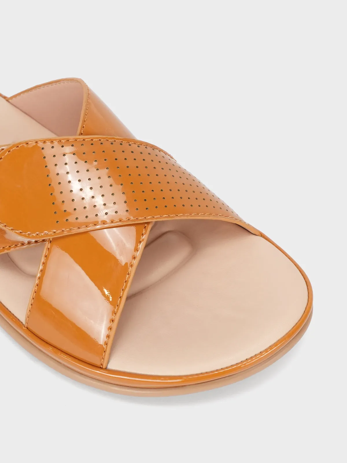 Women "CRESIDA" Crossover Comfy Flat Slippers