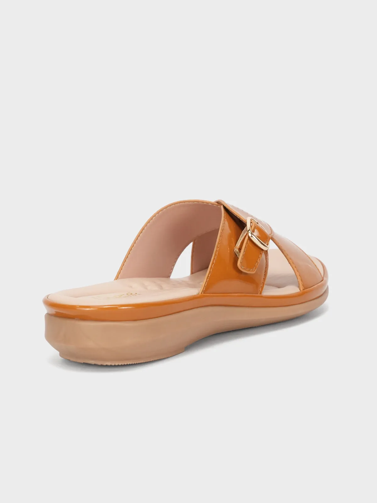 Women "CRESIDA" Crossover Comfy Flat Slippers