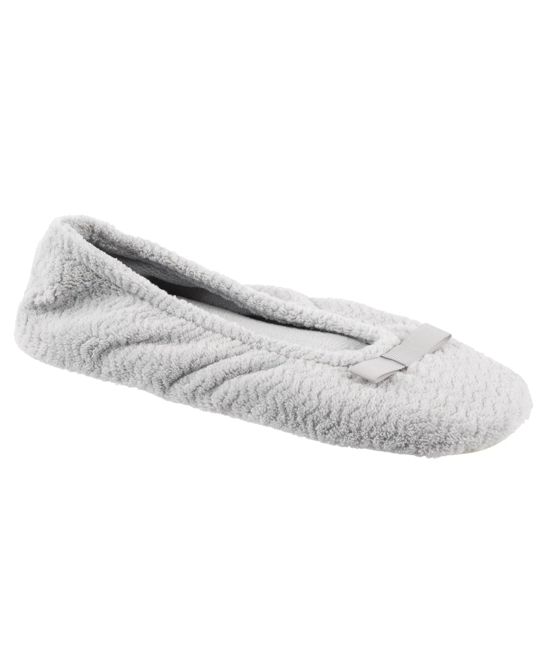 Womens Chevron Microterry Ballerina With Suede Sole