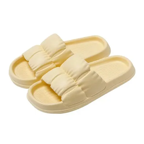 Women’s Cloud Slippers with Soft Sole, Thick Platform, Non-Slip EVA Outsole for Indoor & Outdoor