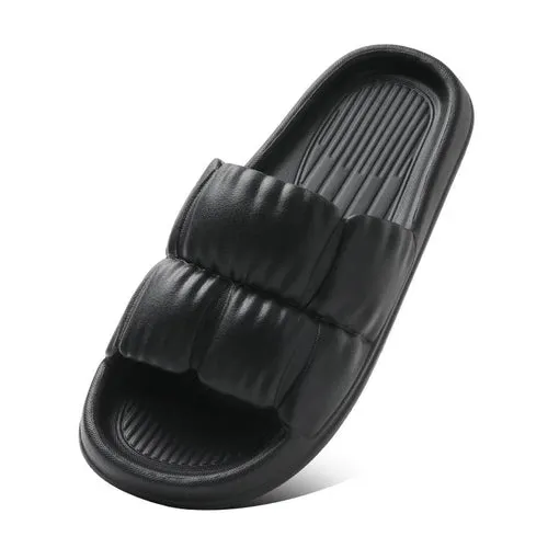 Women’s Cloud Slippers with Soft Sole, Thick Platform, Non-Slip EVA Outsole for Indoor & Outdoor