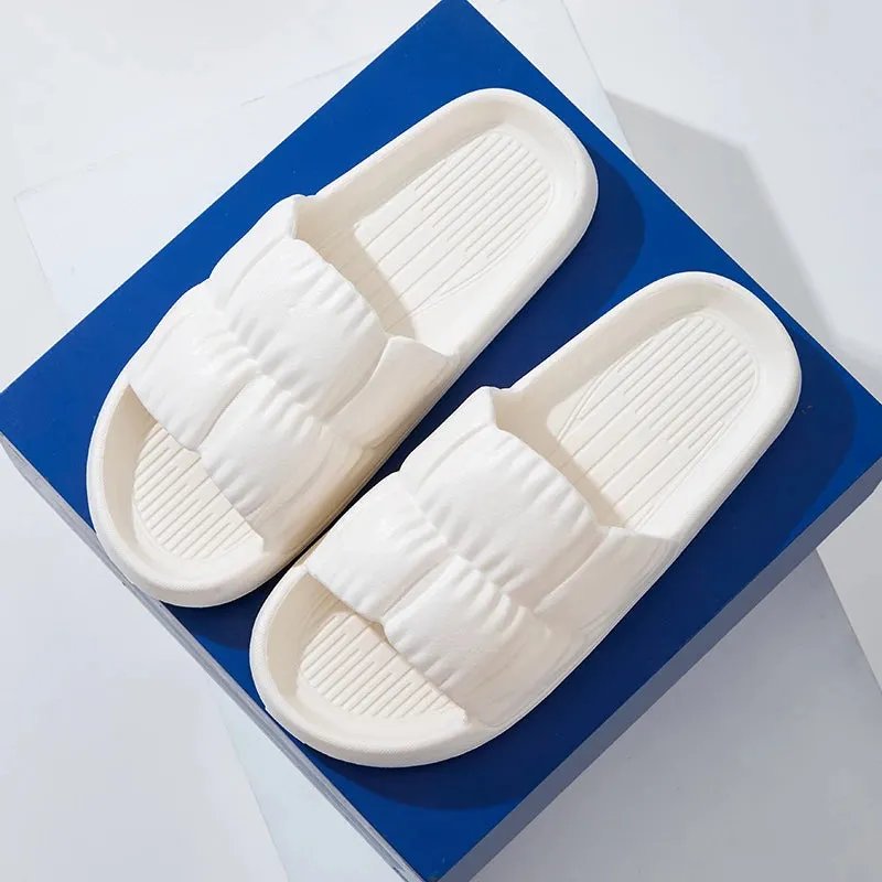 Women’s Cloud Slippers with Soft Sole, Thick Platform, Non-Slip EVA Outsole for Indoor & Outdoor