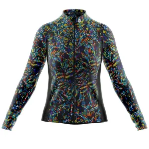 Womens Fern Lime Long Sleeve Cycling Jersey