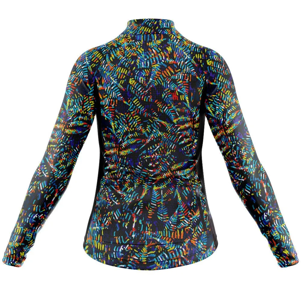Womens Fern Lime Long Sleeve Cycling Jersey