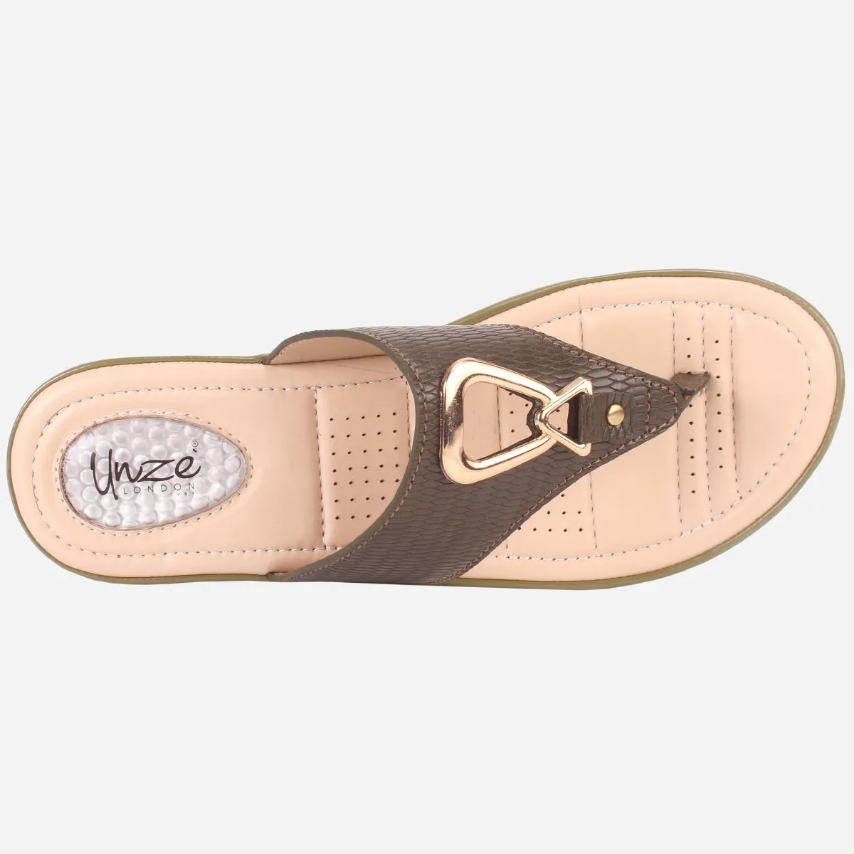 Womens "ERINE" Open Toe Comfy Everyday Wedge Slipper