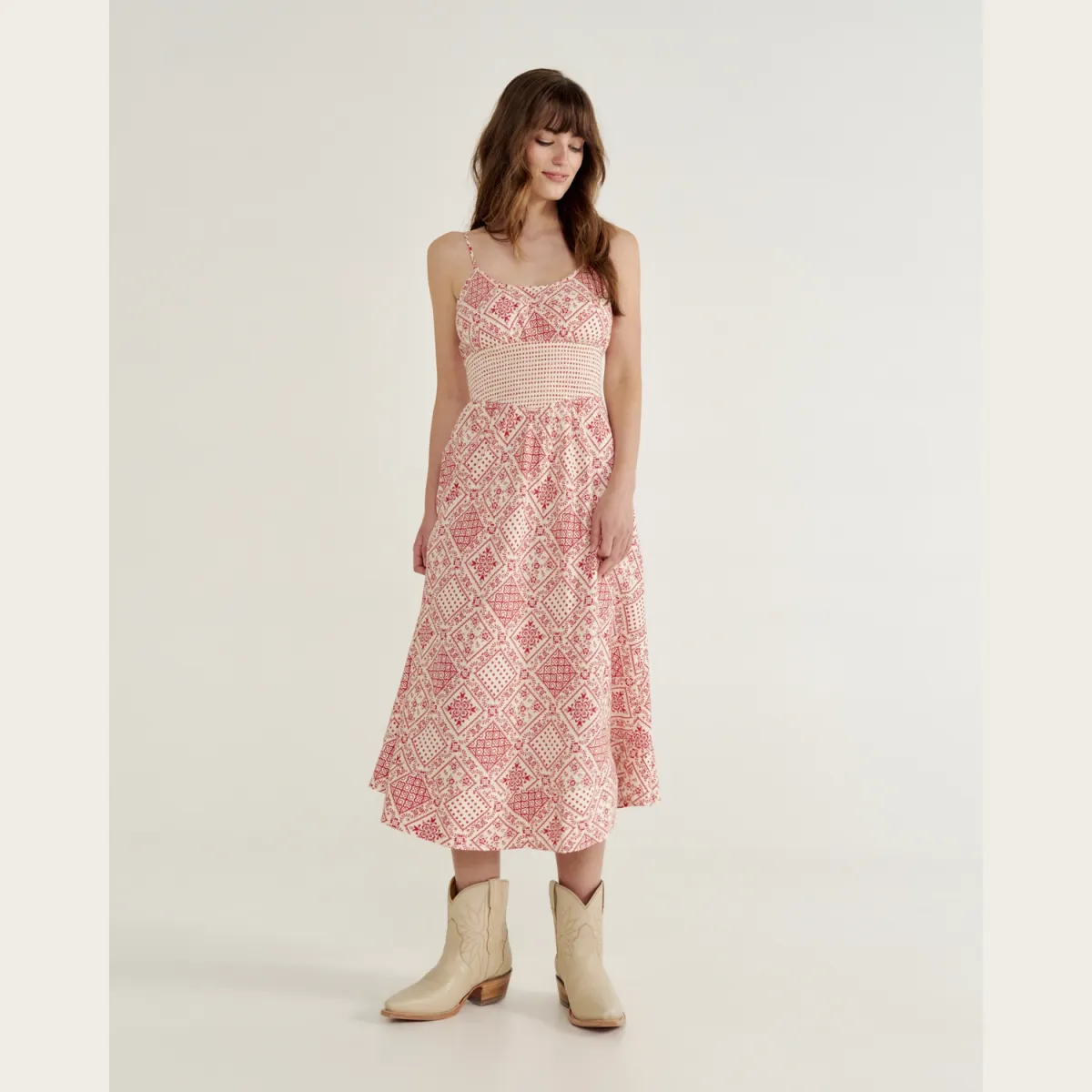 Women's Tiered Midi Dress