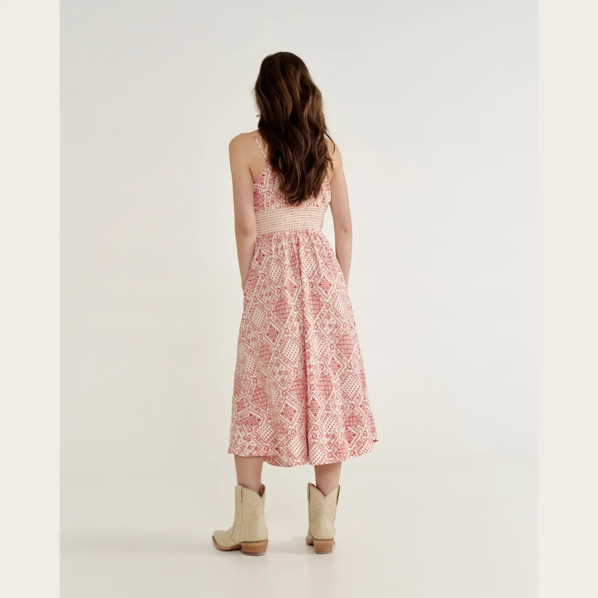Women's Tiered Midi Dress