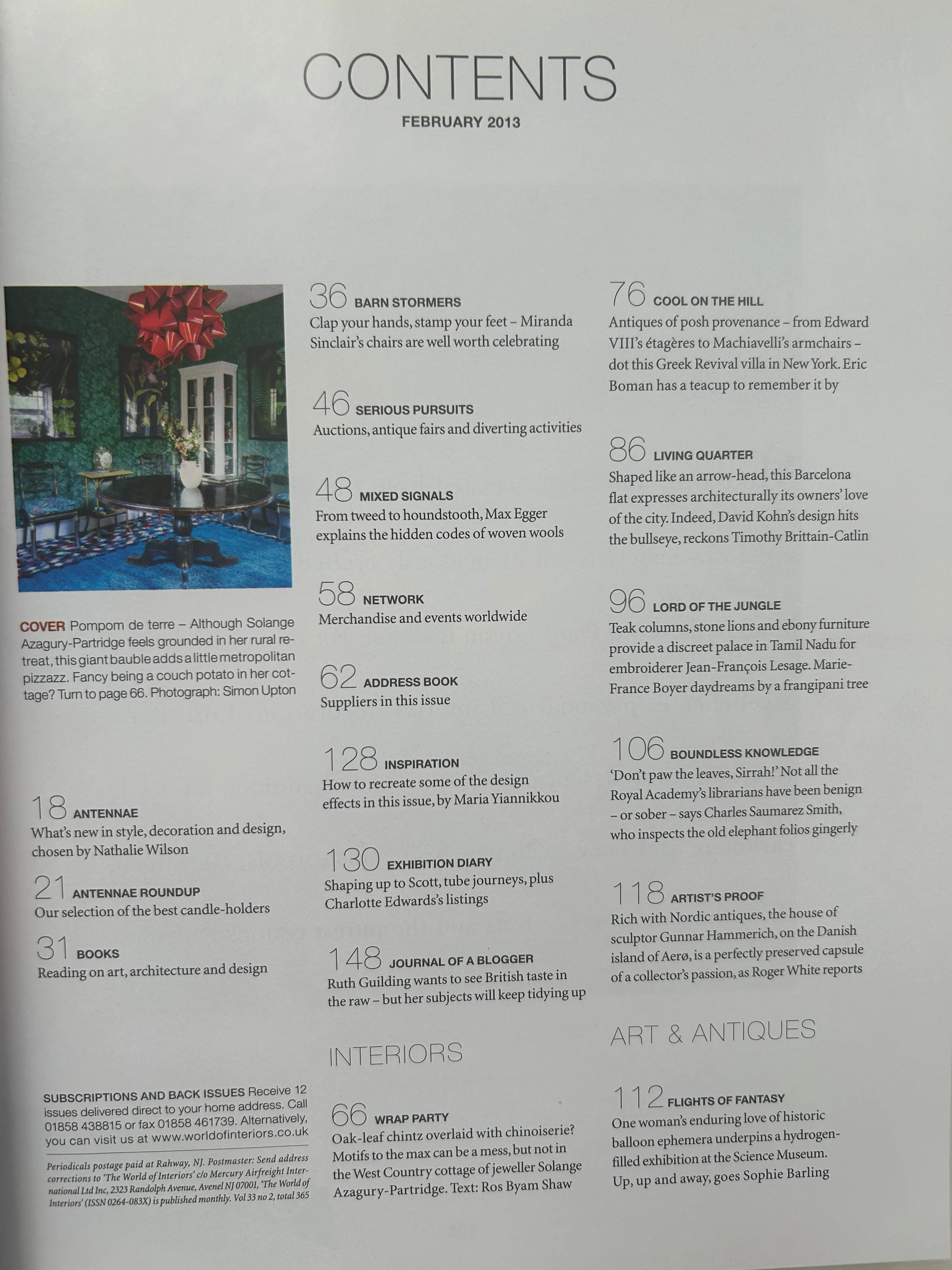 World of Interiors February 2013