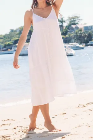 Zanzibar Midi Dress - Ecru