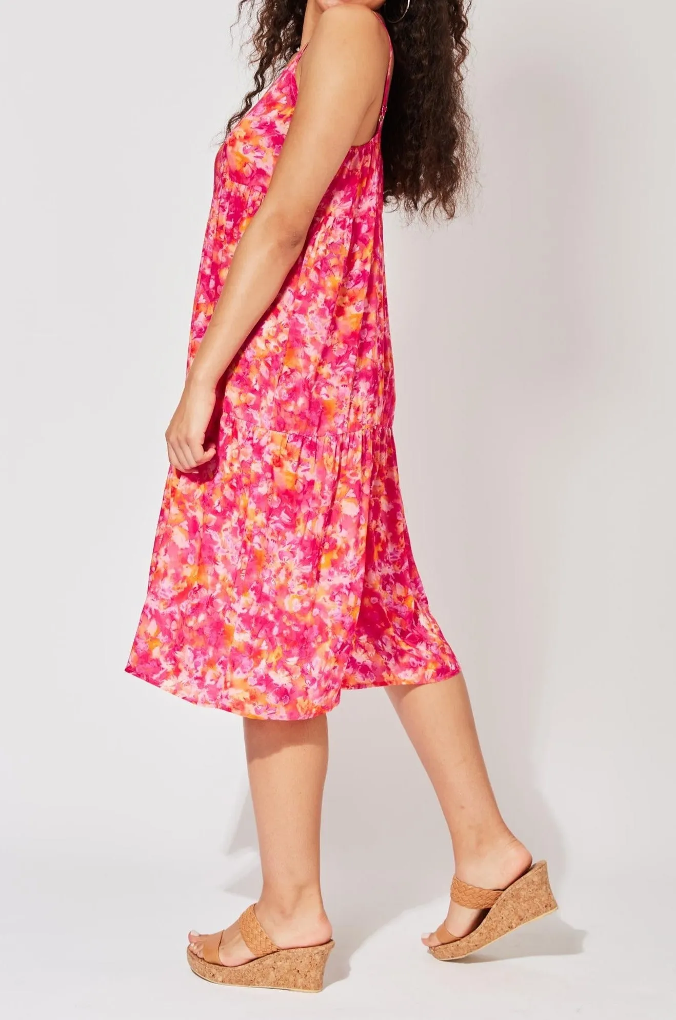 Zanzibar Midi Dress - Sangria